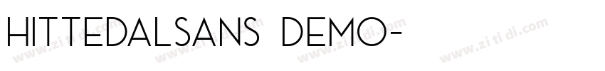 HittedalSans Demo字体转换